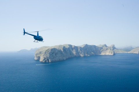 Globo aerostático al amanecer en Mallorca