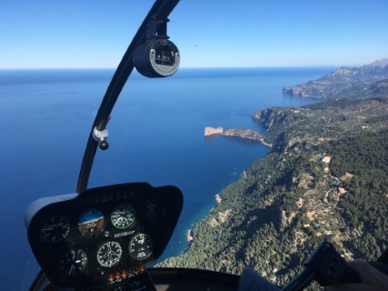 Vista aérea de la costa de Mallorca